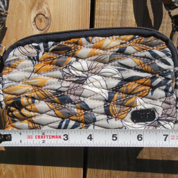 LUG Convertible Lily Gray Crossbody Bag Purse Wallet Swivel Coupe Splits Set - Picture 7 of 12